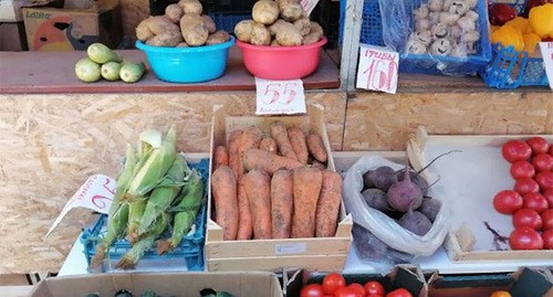Цены на овощи. Волгоград, июнь 2021 г. Фото Вячеслава Ященко для "Кавказского узла"
