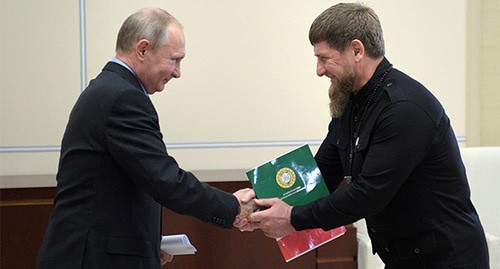 Владимир Путин (слева) и Рамзан Кадыров. Фото: Sputnik/Alexei Druzhinin/Kremlin via REUTERS
