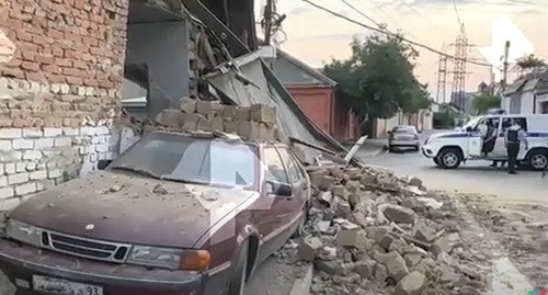 Последствия  взрыва газа в Махачкале. Кадр видео 
РИА Дагестан https://www.youtube.com/watch?v=Mb3YraS8C-A