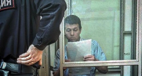 Александр Парков в зале суда. Фото Константина Волгина для "Кавказского узла"
