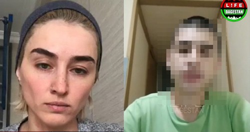 Нина Церетилова и ребенок, об исчезновении которого она заявила. Коллаж "Кавказского узла". Скриншот видео https://www.instagram.com/p/CRgFqKXoOkP/  https://www.instagram.com/p/CNhgcXdHEUd/