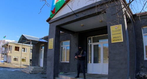 Отдел азербайджанской полиции в Нагорном Карабахе. Фото Азиза Каримова для "Кавказского узла"