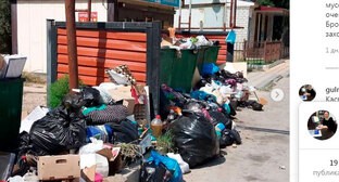 Каспийчане призвали решить проблему с вывозом мусора