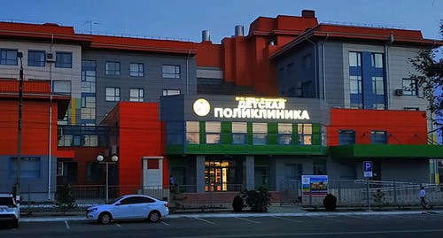 Новая детская поликлиника в Элисте. Фото Бадмы Бюрчиева для "Кавказского узла"