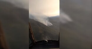 Сельчане подключились к тушению лесного пожара в Азербайджане