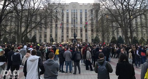 Апрельская акция протеста в Краснодаре, 2021 год. Фото Дмитрия Пославского, Юга.ру

