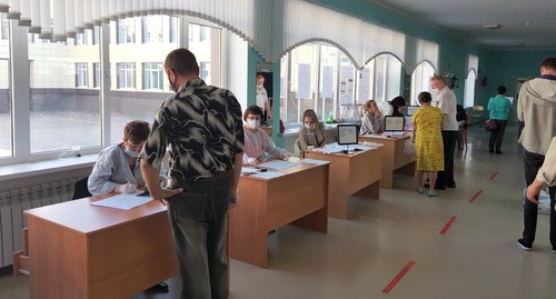 На избирательном участке в Ростовской области. Фото Константина Волгина для "Кавказского узла"
