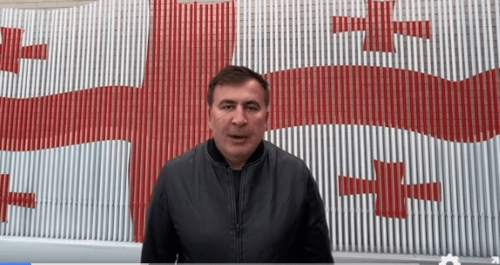 Стоп-кадр видео, опубликованного на странице Михаила Саакашвили в Facebook 27.09.21, https://fb.watch/8jaaOTeSGP/