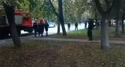 На месте взрыва газа во Владикавказе. Скриншот видео https://www.youtube.com/watch?v=VYa7RAqXPsY&t=19s