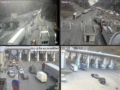 Изображение с веб-камер на КПП Верхний Ларс. Скриншот со страницы https://kray-zemli.com/24-verhnij-lars.html