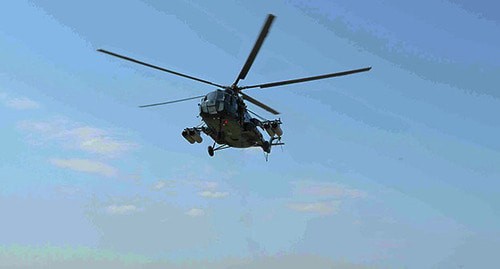 Военный вертолет.  Фото: State Border Service of Azerbaijan Republic