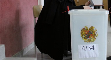 Урна для голосования в Армении. Фото Тиграна Петросяна для "Кавказского узла"