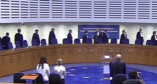 Заседание ЕСПЧ. Кадр видео Европейский суд по правам человека https://www.youtube.com/user/EuropeanCourt