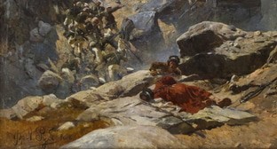 Эскиз работы Рубо о штурме Ахульго дал шанс на полное восстановление легендарной панорамы 