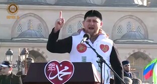 Рамзан Кадыров. Стоп-кадр из видео в Telegram-канале главы Чечни от 27 октября 2020 года. https://t.me/RKadyrov_95/1010