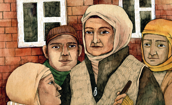 Роза Музаева. Иллюстрация из книги "13 удивительных женщин Северного Кавказа". Скриншот "Кавказского узла".