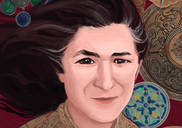 Манаба Магомедова. Иллюстрация из книги "13 удивительных женщин Северного Кавказа". Скриншот "Кавказского узла".