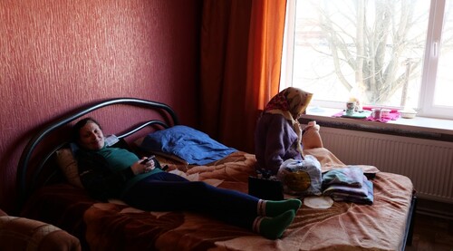 Беженцев поселили гостинице. Фото Сергея Снежина для «Кавказского узла»