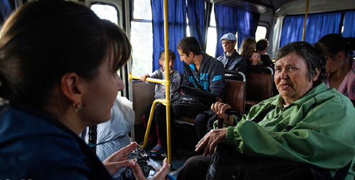 Беженцы с Донбасса. Фото: Эдуард Корниенко, ЮГА.ру
