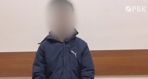 Задержанный в Сочи подросток. Кадр видео пресс-службы ФСБ https://www.rbc.ru/rbcfreenews/623972ec9a7947b0efb19cfe