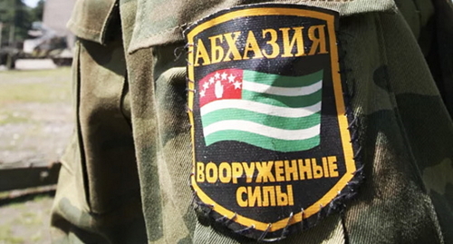 Военнослужащий в Абхазии. Фото: пресс-служба Минобороны Абхазии. 