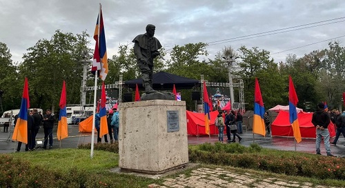 Палатки протестующих в Ереване. Фото Армине Мартиросян для "Кавказского узла".