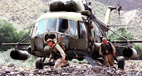 Спецназ ГРУ в Ботлихском районе Дагестана, 25 августа 1999 г. Фото: http://www.aeronautics.ru/chechnya/cgallery.htm