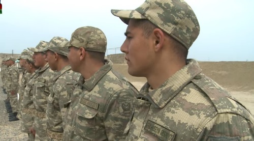 Азербайджанские солдаты. Скриншот с видео Министерства обороны Азербайджана https://mod.gov.az/az/video-arxiv-047/?vid=39862 