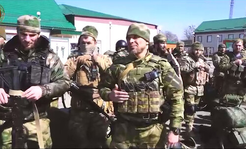 Бойцы из Чечни перед отправкой на Украину. Фото: https://www.grozny-inform.ru/