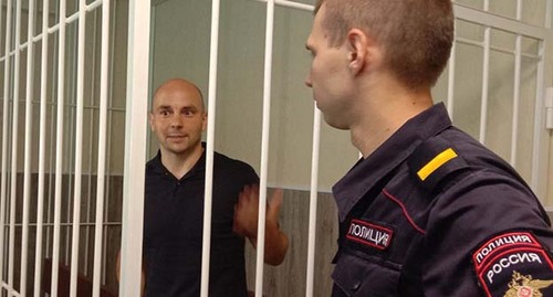Андрей Пивоваров в зале суда. Фото Ярославы Гуляевой, "Юга.ру"