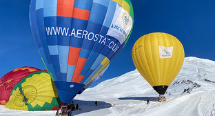 Первый массовый перелет на воздушных шарах организован на Эльбрусе