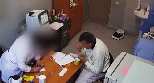 Михаил Саакашвили в тюрьме. Скриншот видео https://t.me/izvestia