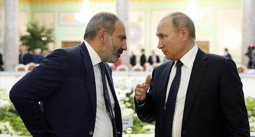 Никол Пашинян (слева) и Владимир Путин. Фото: https://zerkalo.az