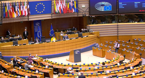 Европейский парламент. Стоп-кадр из видео https://www.youtube.com/watch?v=PgqegNCg33Y