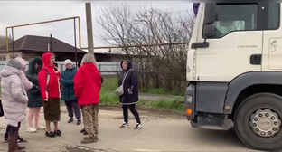 Мусоровозы в Полтавской, стоп-кадр видео https://t.me/stplt/927