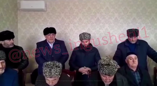 Обращение родных Амирхана Гуражева. Стоп-кадр видео из Telegram-канала News Ingushetii Official от 31.03.23