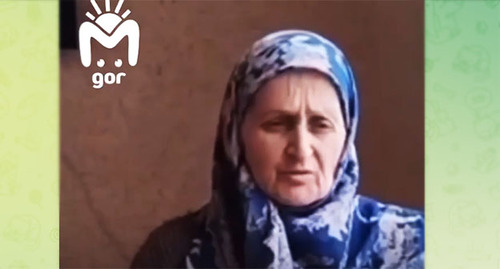 Видеообращение матери Амирхана Гуражева к сыну. Скриншот видео https://t.me/mash_gor/3301