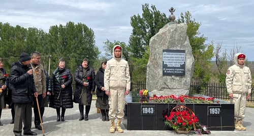 Памятник депортированным, фото: пресс-служба администрации Кетченеровского района