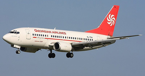 Самолет авиакомпании Georgian Airways. Фото: Алан Лебеда https://en.wikipedia.org