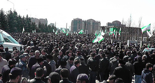 Митинг в Магасе. Фото: https://memohrc.org **включен Минюстом в реестр иностранных агентов