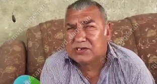 Житель села Рубас Садык Таибов. Скриншот видео пресс-службы МВД Дагестана