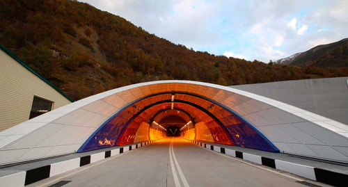 Рокский тоннель на 93-м километре Транскавказской автомагистрали/ Фото пресс-службы БАМТОННЕЛЬСТРОЙ https://www.btsmost.ru/object/rokskij-tonnel