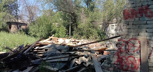 Развалины на улице Гагринской, фото В. Ященко для "Кавказского узла".