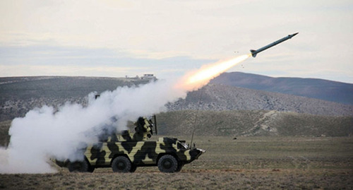 Артиллерийская перестрелка в Нагорном Карабахе. Фото Meydan.tv