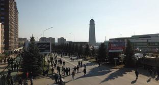 Митинг в Магасе. 26 марта 2019 г. Фото Умара Йовлоя для "Кавказского узла".