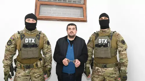Задержание Араика Арутюняна. Фото : Служба государственной безопасности Азербайджана