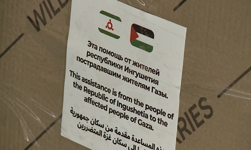 Помощь для Палестины. Фото: пресс-служба Главы и Правительства РИ