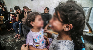 Беженцы из Палестины. Фото: Грозный Информ https://www.grozny-inform.ru