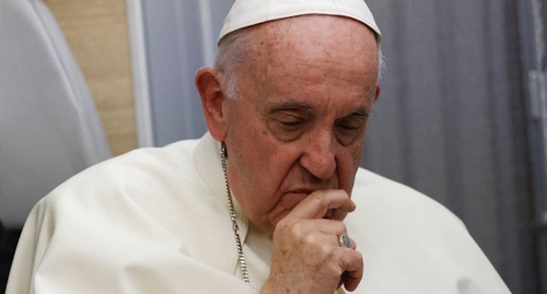 Папа римский Франциск, стоп-кадр видео ntv.ru