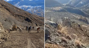 Сельчане в Дагестане самостоятельно отремонтировали дорогу